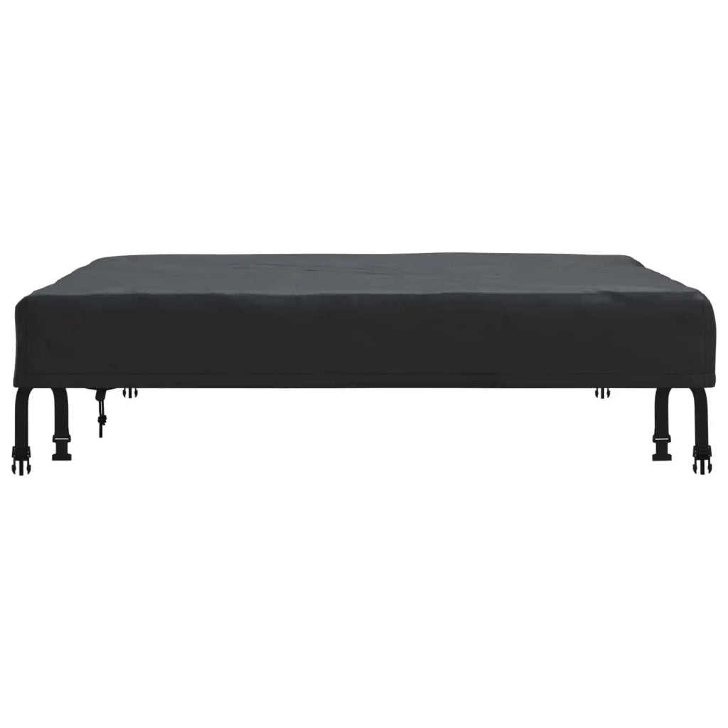 Copertura Tavolo Tinta unita Nero 92 x 92 x 15 cm Tessuto 4106081