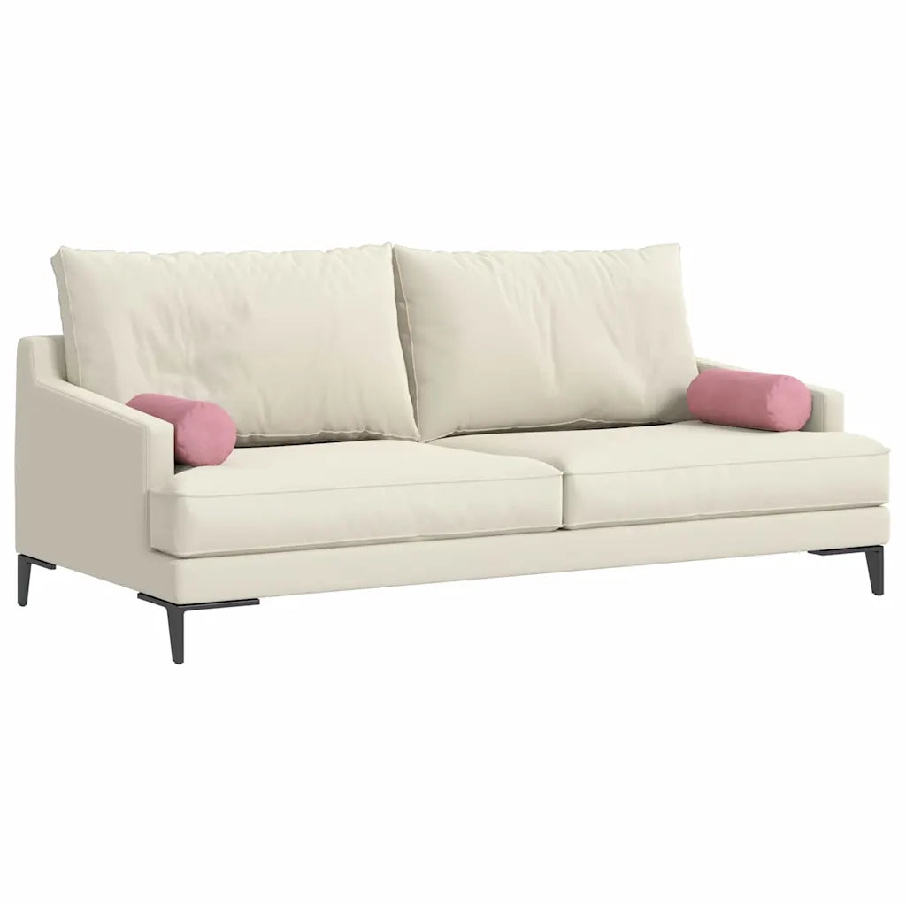 Cuscini a rullo 2 pz | Cuscini per sedie Rosa ? 15 x 40 cm Tessuto in Cords