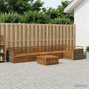 Set di divani da esterno 7 pcs Naturale 3383437