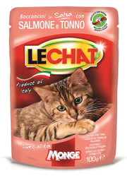 LECHAT BOCCONCINI IN SALSA 100 GRAMMI SALMONE E TONNO
