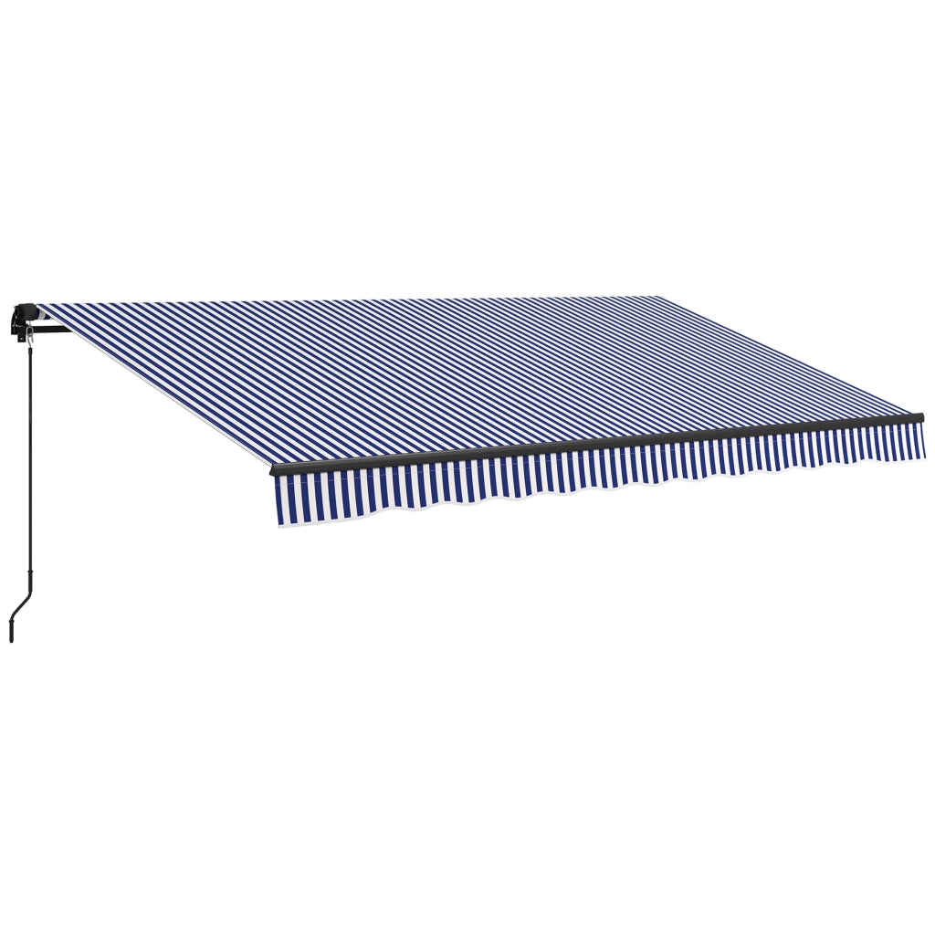 Tenda da sole per giardino ¨C Minimal ¨C Blu e Bianco 400x300 cm