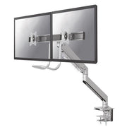 Neomounts nm-d775dxsilver braccio per monitor 10-32" - molla a gas - topfix - 180°-stop