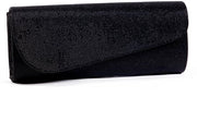 Tasca Slanciata con Riflessi Clutch per Donne, Nero