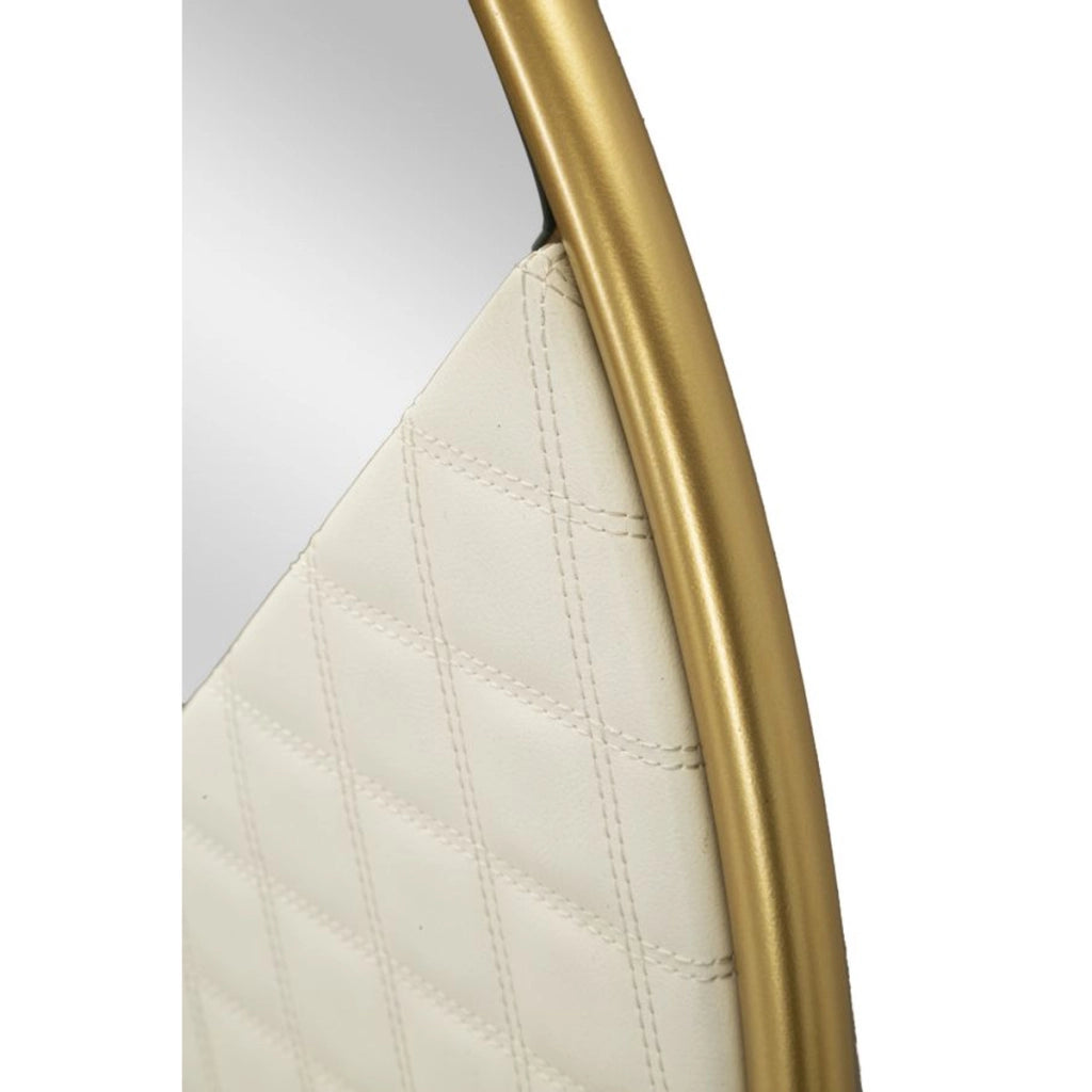 Specchio con Cornice VKH487, Bianco, Metallo, 80x3x80 cm