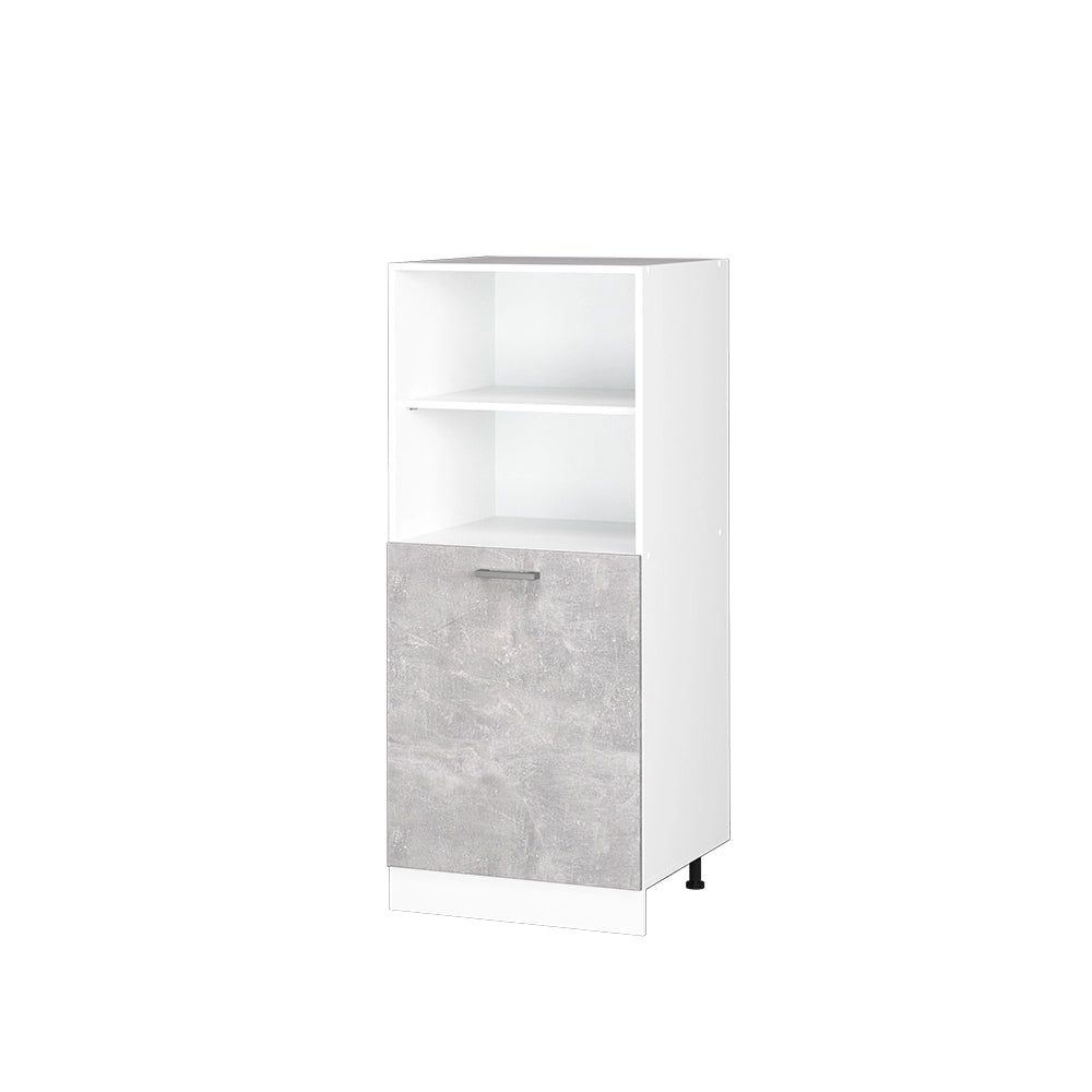 Vicco Dispensa universale Calcestruzzo 60 cm con ripiani aperti e anta