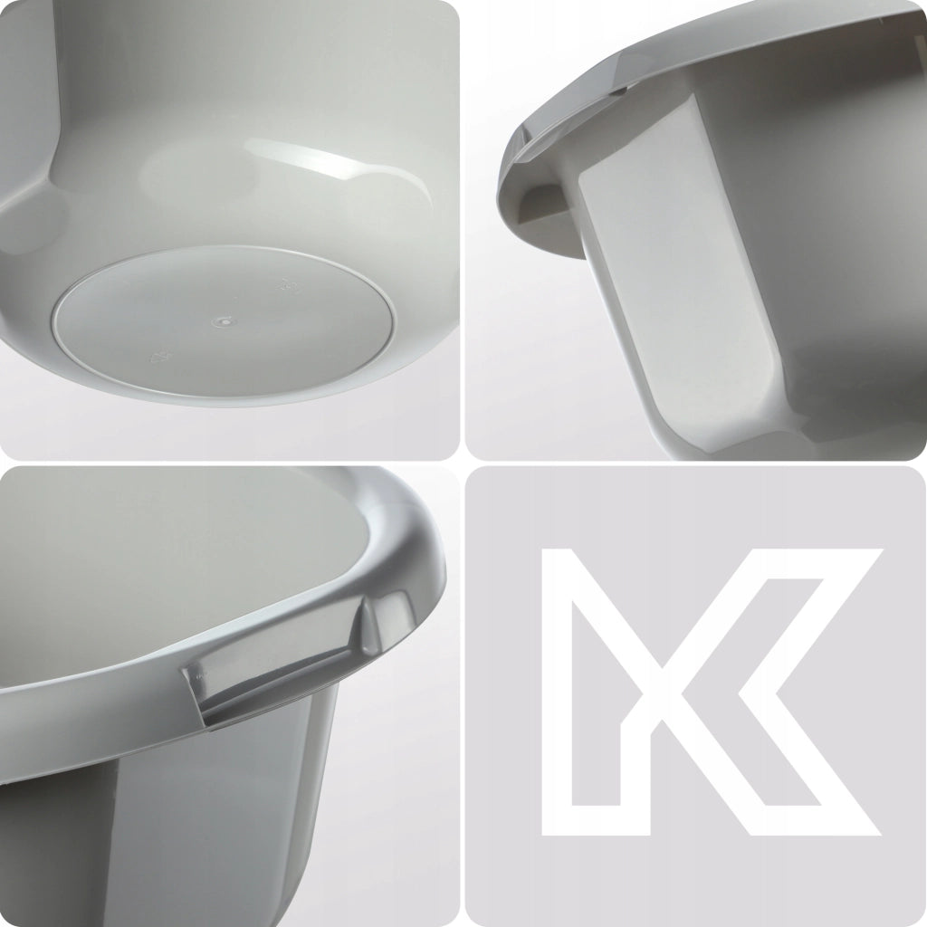 Bacinella universale rotonda in plastica KADAX da 8 litri per bucato
