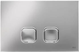 PLACCA DI COMANDO PLAIN DOPPIO TASTO  CROMATA     OLIVER INTERNATIONAL