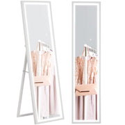 Specchio da Terra LED Regolabile ¨C Minimal ¨C Bianco 40x160 cm