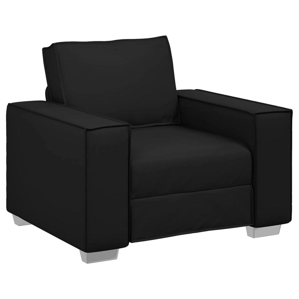 Poltrona Sofa Nero 100 cm Pelle Sintetica 4105044