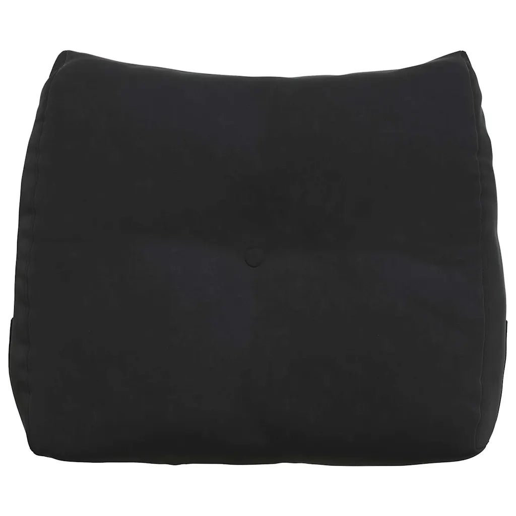 Cuscino per Schiena Nero 60 x 24 x 50 cm Velluto 42014406