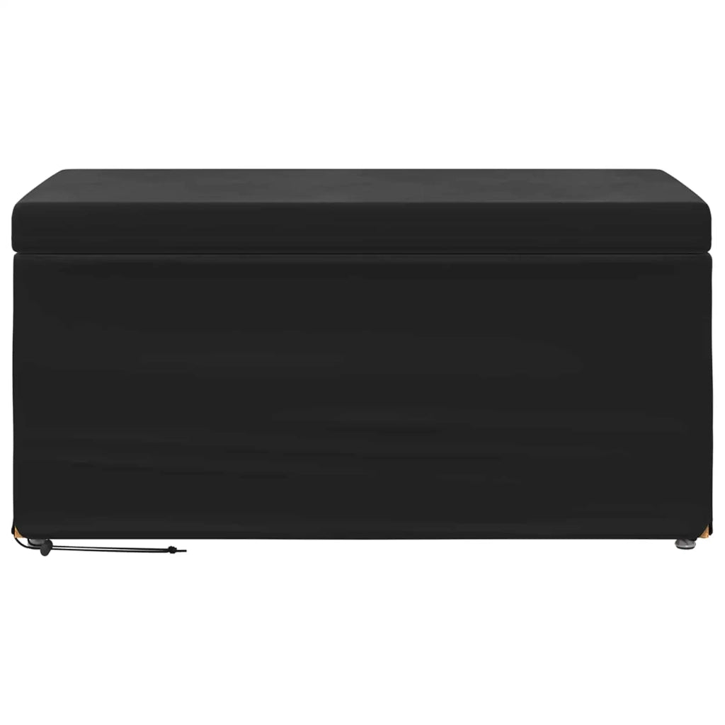 Pouf Nero 81 x 41 x 40 cm Velluto e Legno Ingegnerizzato 876784