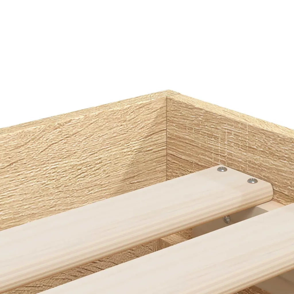 Giroletto Cassetti Rovere Sonoma 90x200 cm Legno Multistrato 3207296