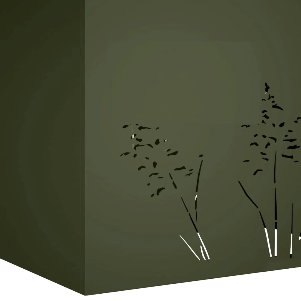 Vaso da giardino 2 pz Verde Oliva 50 x 30 x 49 cm 8005813