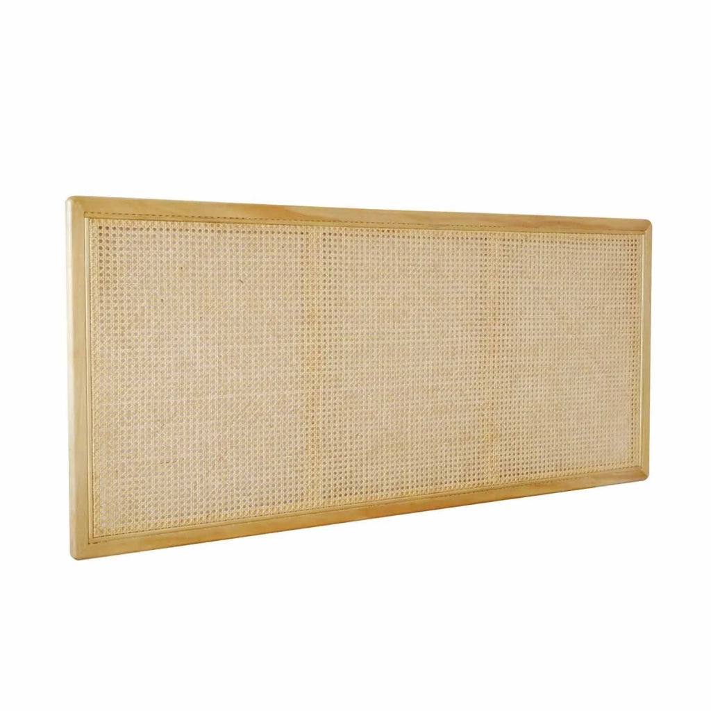 LÚZETE - CABECERO RATAN NATURAL-MADERA 160 X 2.5 X 70 CM HONOKAA