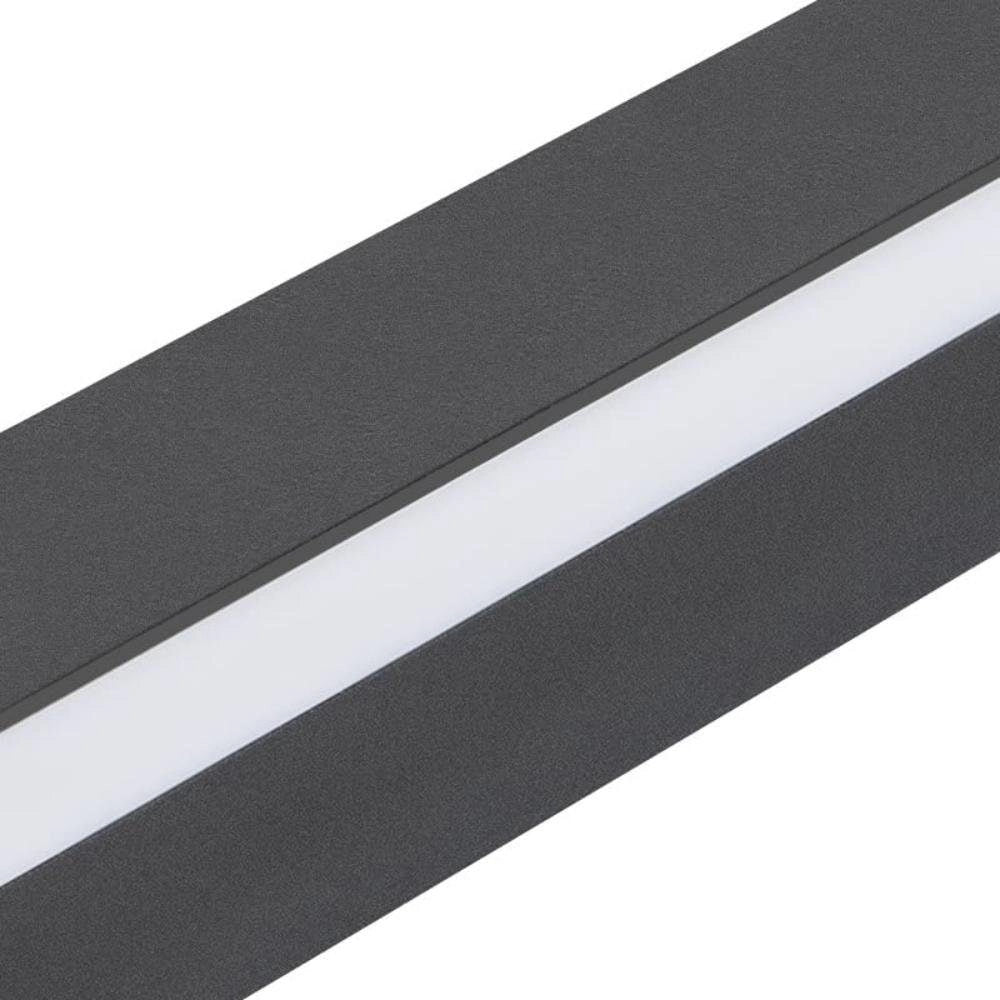 ZMH Applique da parete a LED moderna nera da 100cm per interni luce su e giù da 15W per corridoio