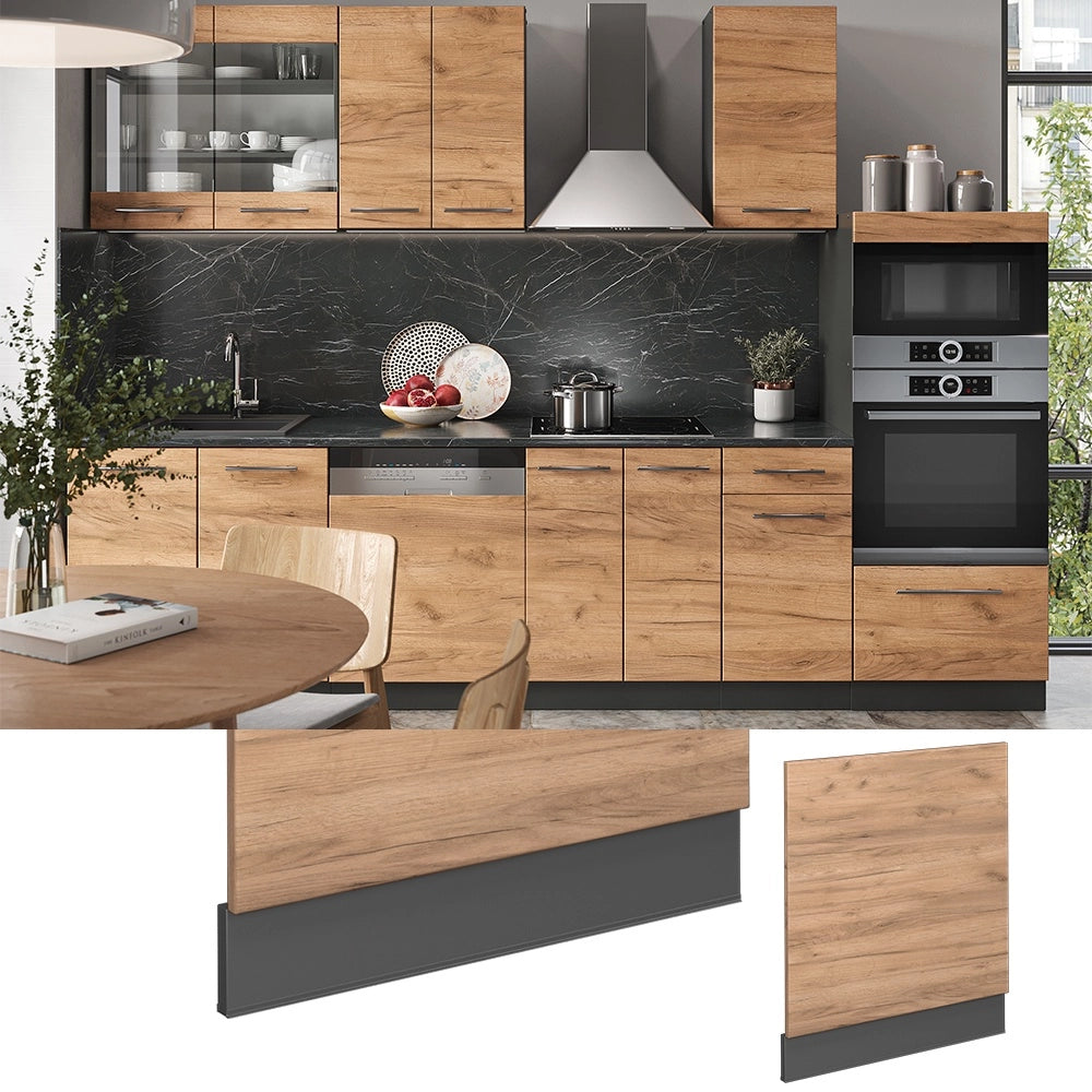 Pannello frontale Fame-Line Rovere dorato/Antracite 60 cm, PL Rovere Vicco