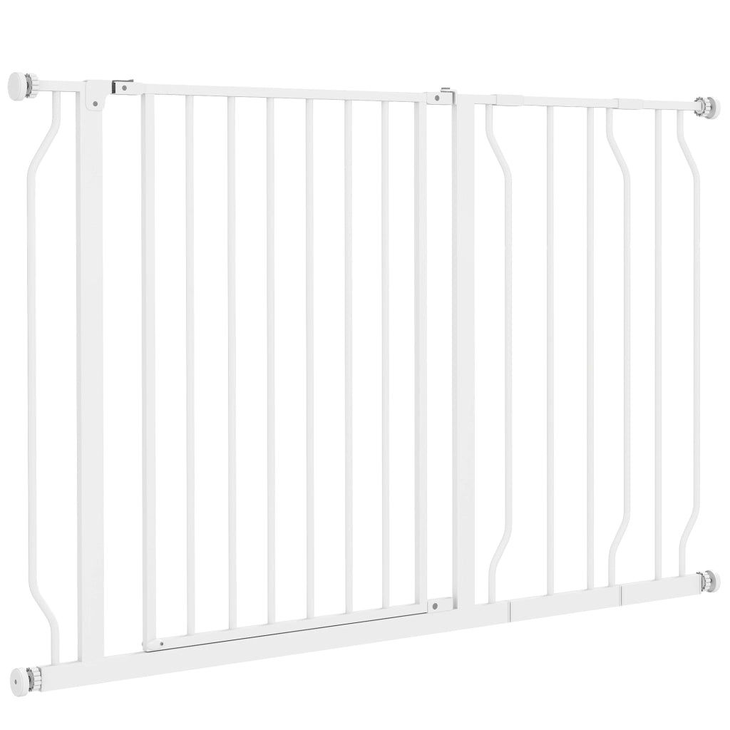 Barriera di Sicurezza per Cani Estensibile ¨C Minimal ¨C Bianco 75-115 cm
