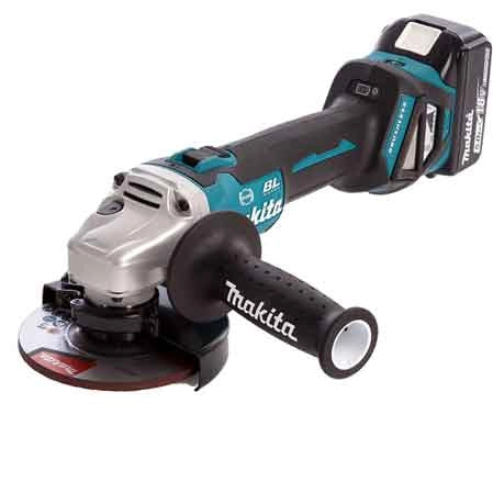 SMERIGLIATRICE ANGOLARE BRUSHLESS A BATTERIA 'DGA513RTJ' MAKITA 18V 5,0Ah - MAKITA