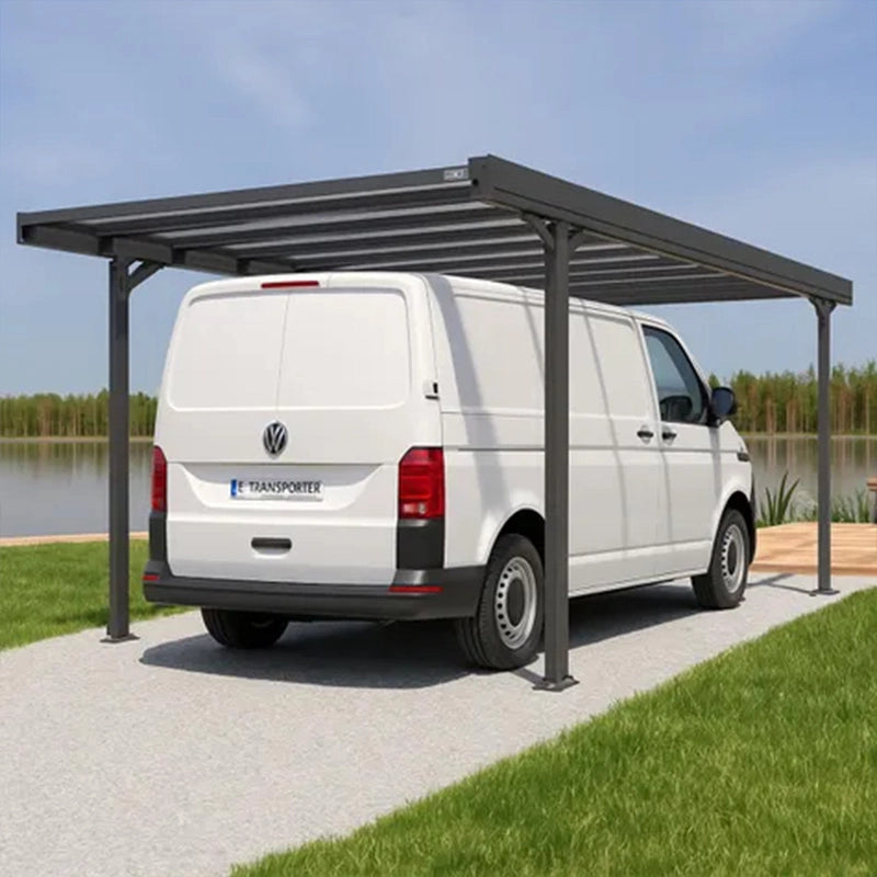 Tettoia per auto in alluminio LEVANTE XL 5,79 x 3,09 x h 2,27 m