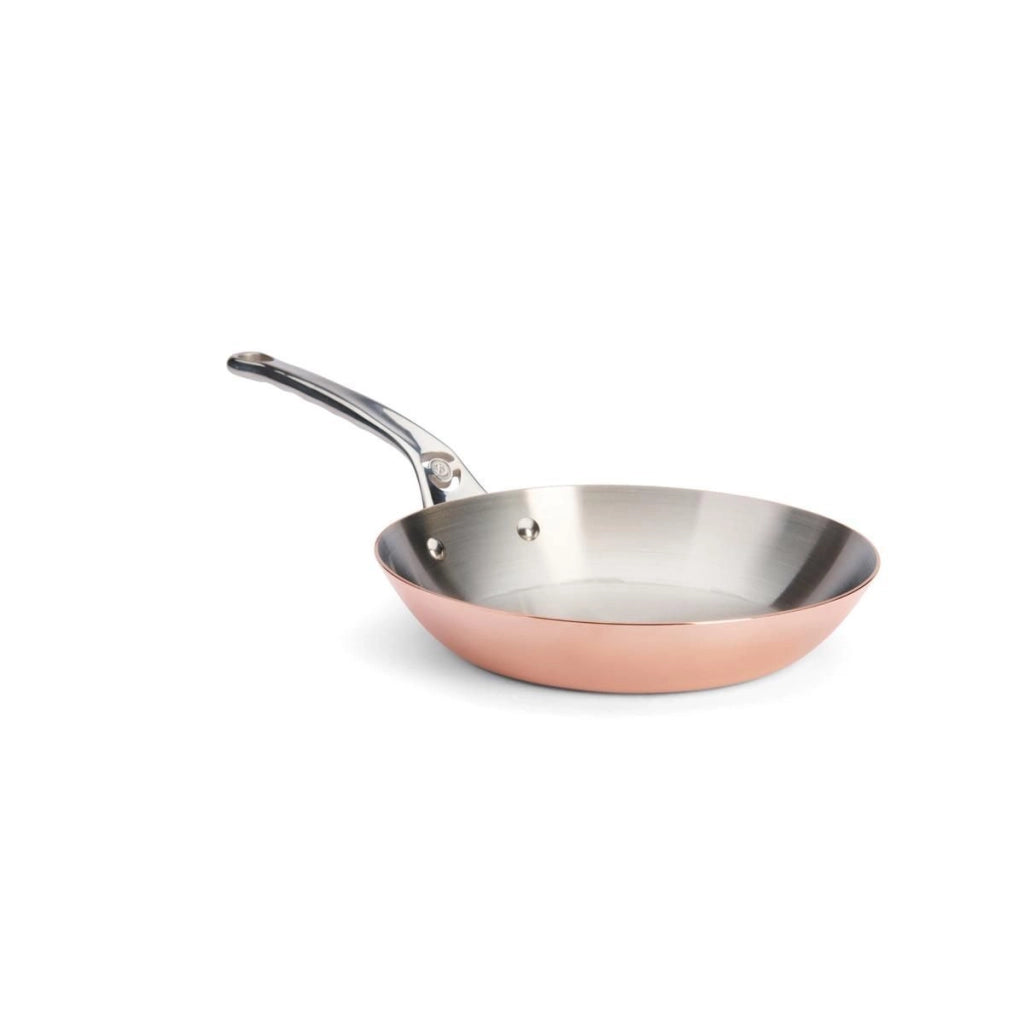 DE BUYER 6224.24 Prima Matera Padella in Rame e Acciaio Inox 24 cm compatibile induzione colore Rame