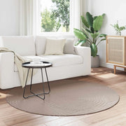 Tappeti per area Rotondo PALMERAS Beige Ø 120 CM Poliestere 42022593