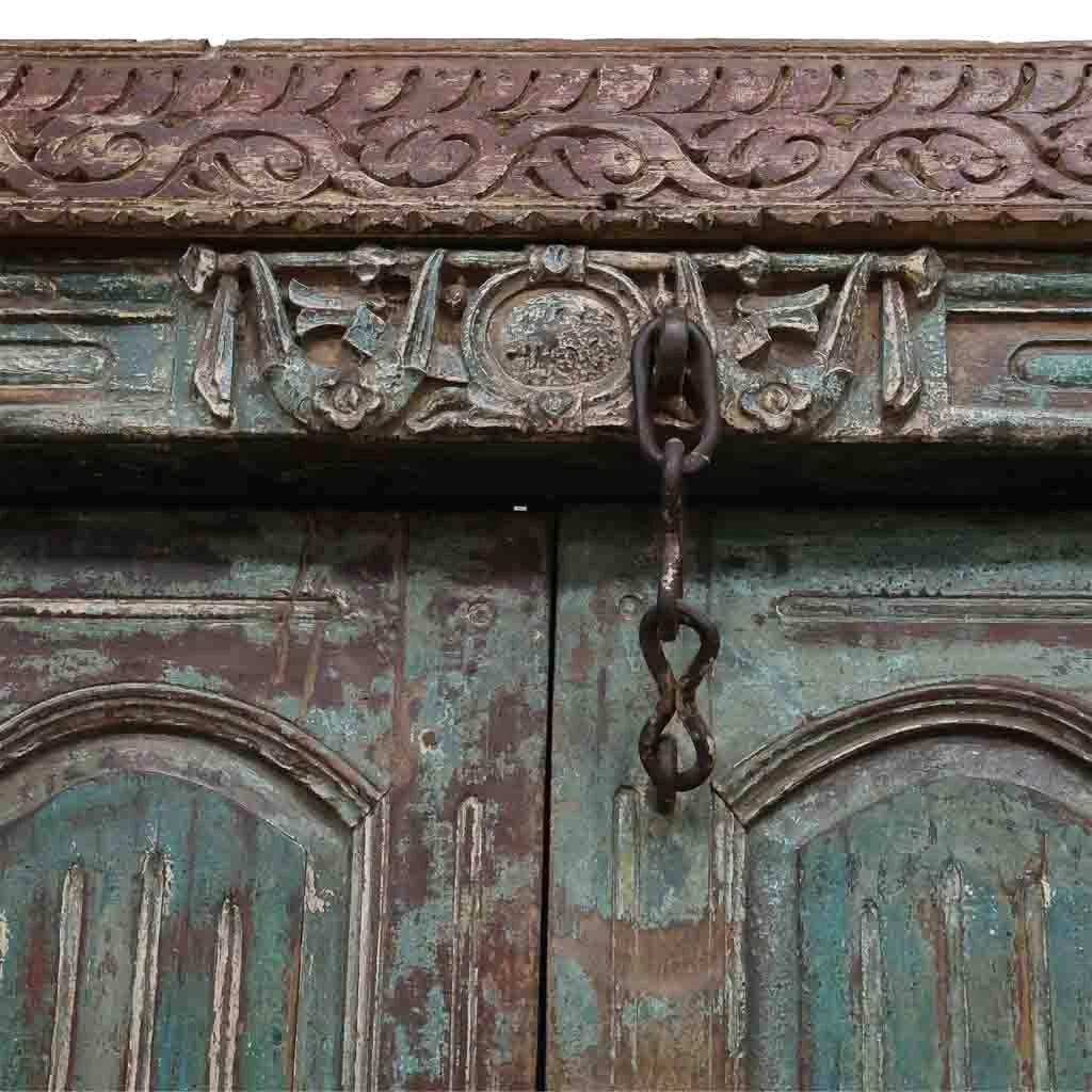 Porta in legno marrone 160x27x216h cm