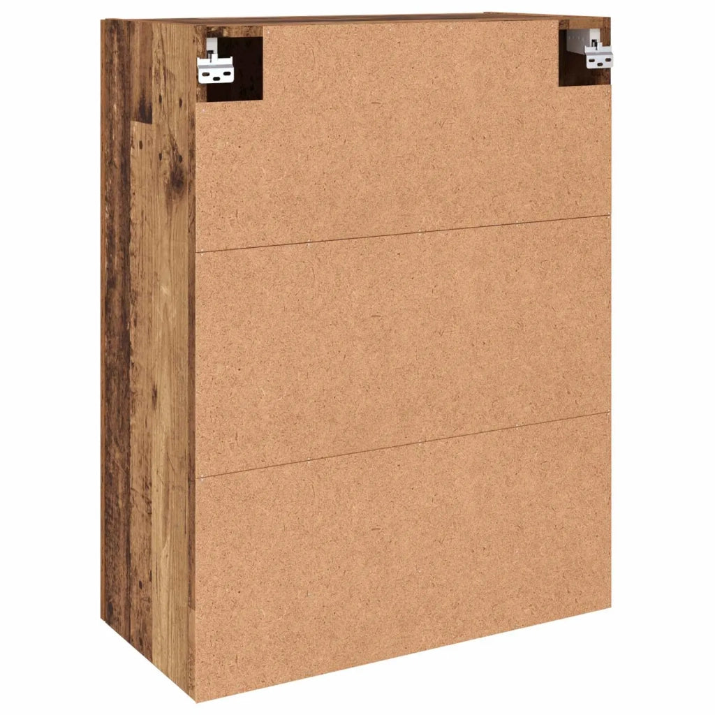 Mobiletto a muro 2 pcs Legno vecchio 69,5 x 34 x 90 cm 3394572