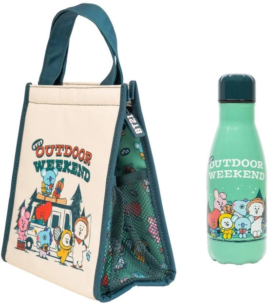 Borsa da picnic, piccola valigetta, contenitore da picnic con termos 260 ml