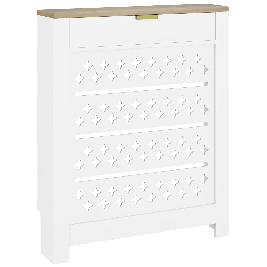 Copriradiatore con mobiletto e ripiano ¨C Minimal ¨C 78x19x95.5 bianco