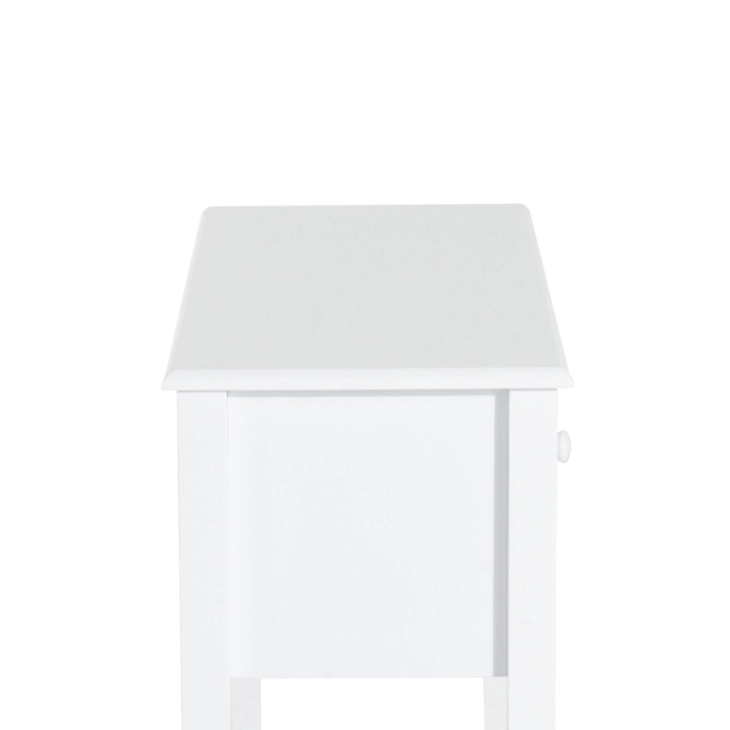 Consolle da Ingresso con 3 Cassetti 100x32x85 cm Bianco