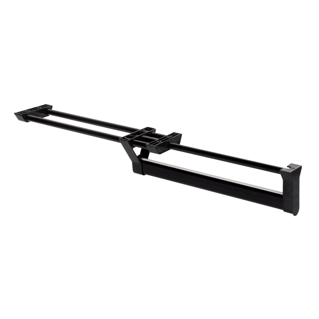 Appendiabiti Estraibile 35 cm in Alluminio e Plastica Emuca Nero