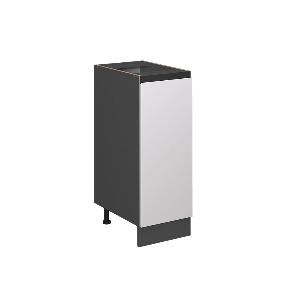Armadio cucina dispensa alto R-Line Bianco/Antracite 30 cm Forma a J, senza piano di lavoro Vicco