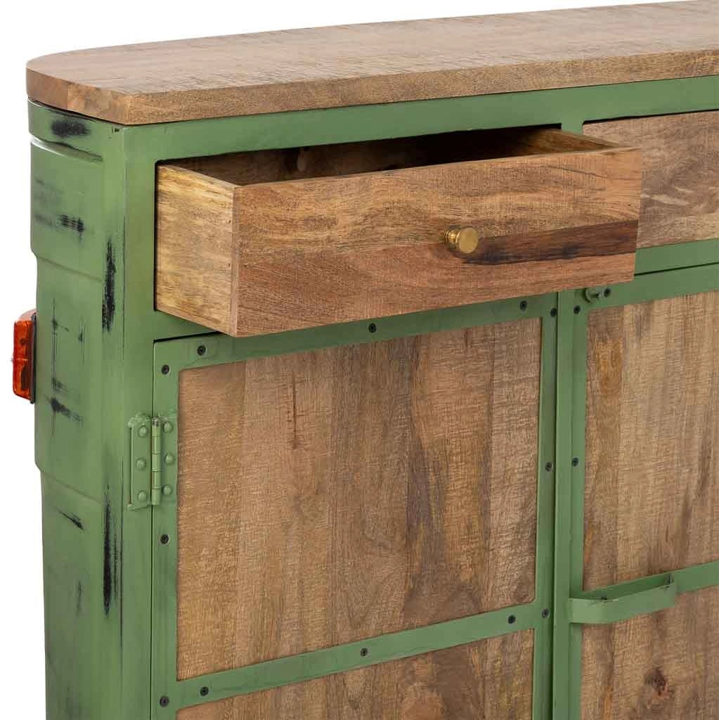 Mobile bar verde  241x40x108