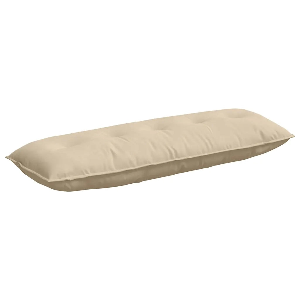 Cuscino per Schiena | Cuscino dorsale Crema 140 x 50 cm Tessuto in Microfibra