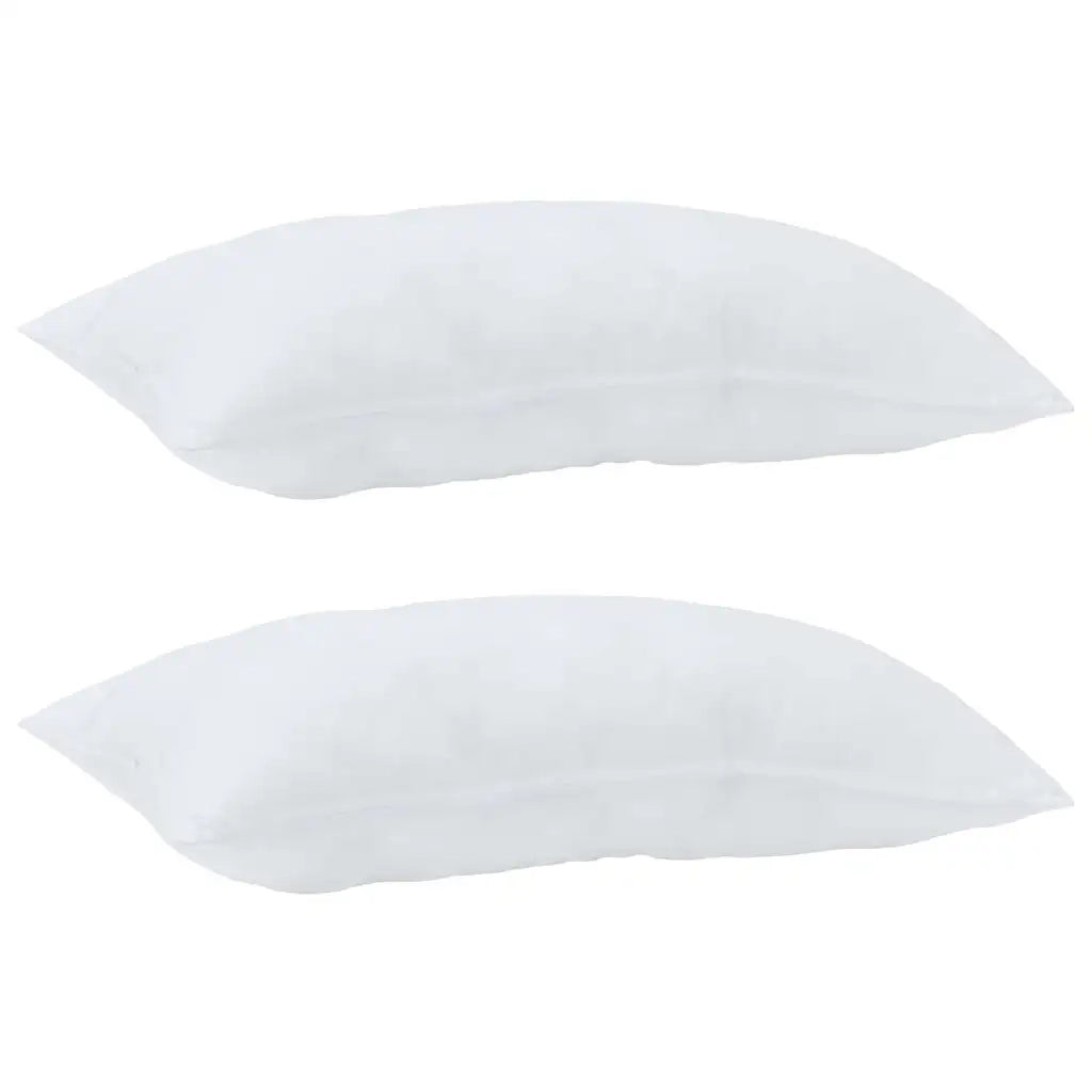 Cuscino 2 pcs Bianco 80 x 40 x 20 cm Cotone e Poliestere 42007803