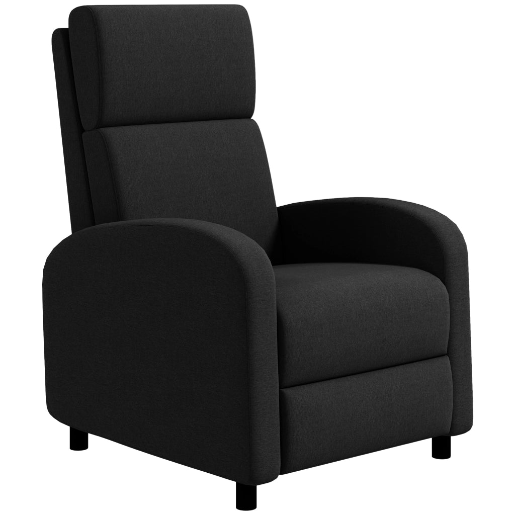 Poltrona relax reclinabile ¨C Minimal ¨C nera
