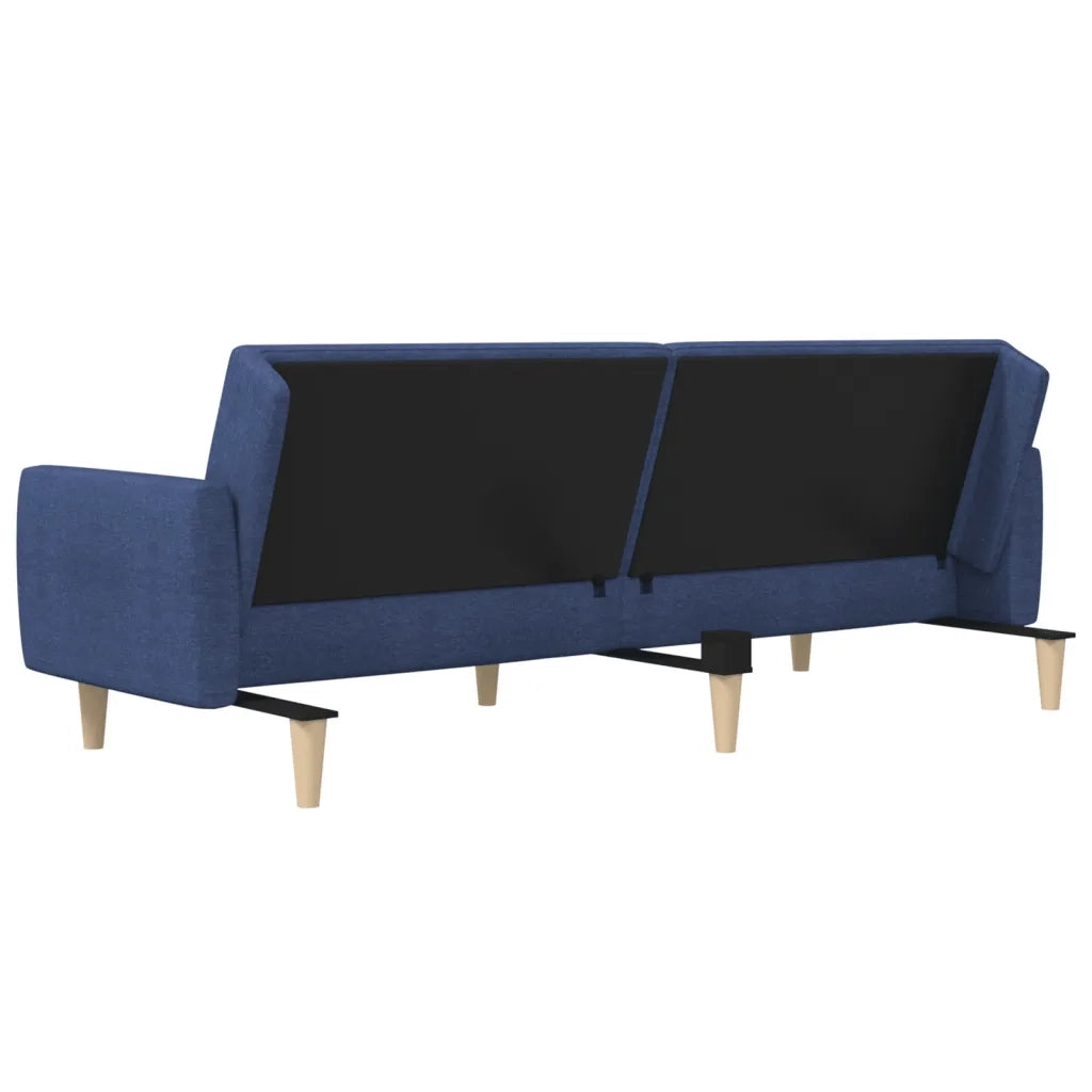 Divano Letto a 2 Posti-Sofa Letto 2 Posti-Daybed Blu in Tessuto 948188