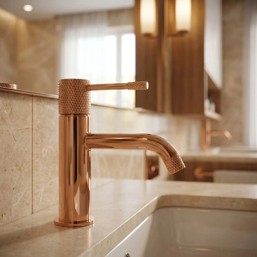 Rubinetto Da Lavabo Rea Venti Copper Low