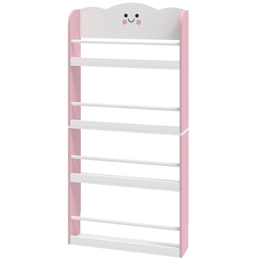 Libreria per bambini a 4 ripiani ¨C Xylo ¨C rosa 80x30x19