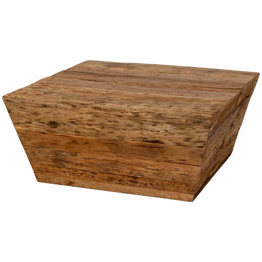 Tavolino da caffè in legno marrone, 90 x 90 x altezza 40 cm