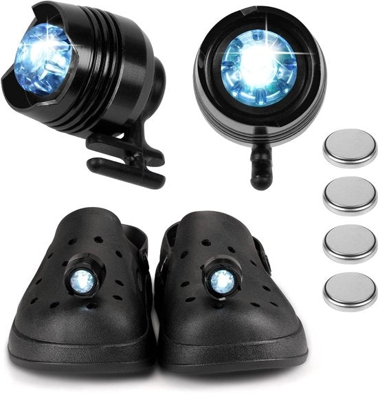Letti per scarpe 2 in 1 - accessori di illuminazione per scarpe - decorazioni per scarpe - idonei per camminate - 3 modalità di illuminazione
