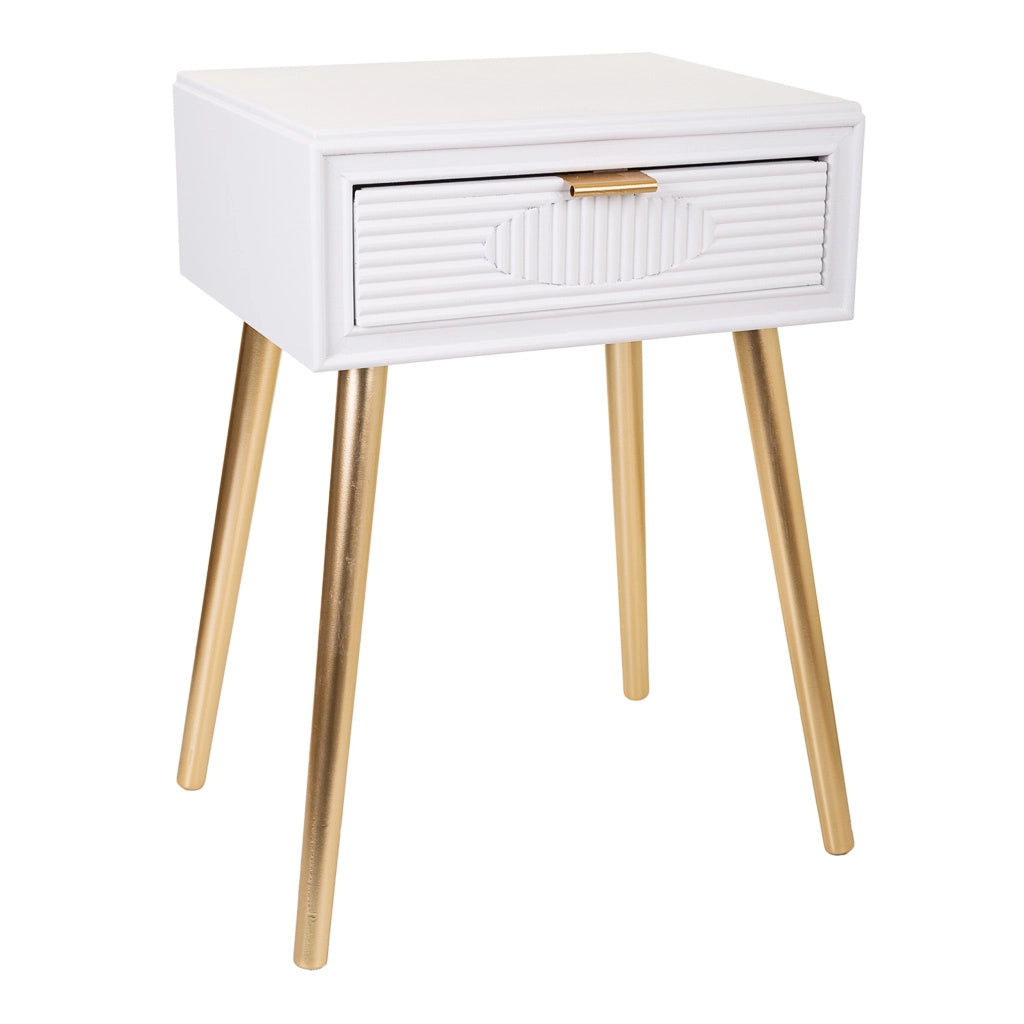 Tavolo in legno bianco 47x39x67h