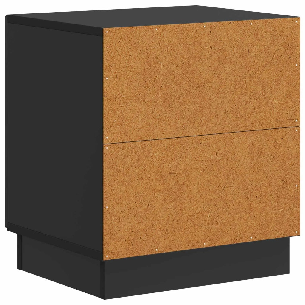 Comodino Nero 43 x 34,5 x 47 cm Legno ingegnerizzato 895257
