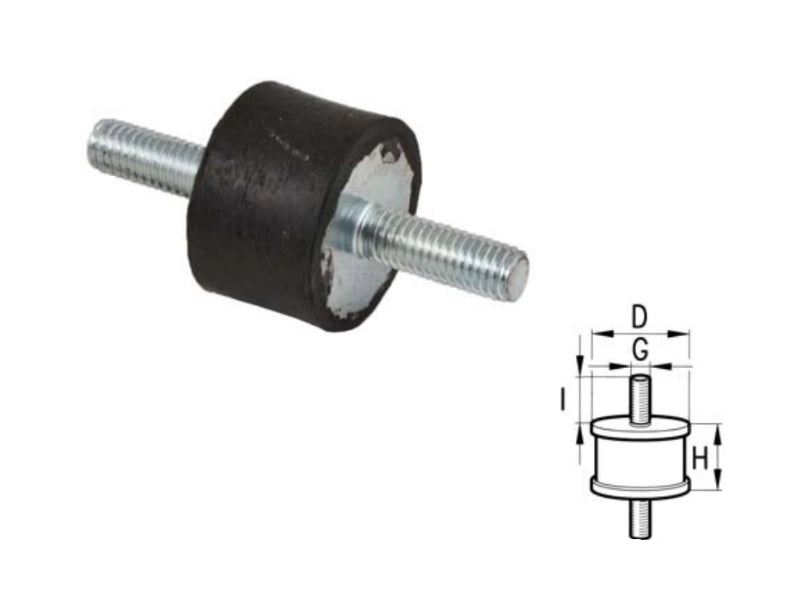 Supporti antivibranti con vite da entrambi i lati - 60752