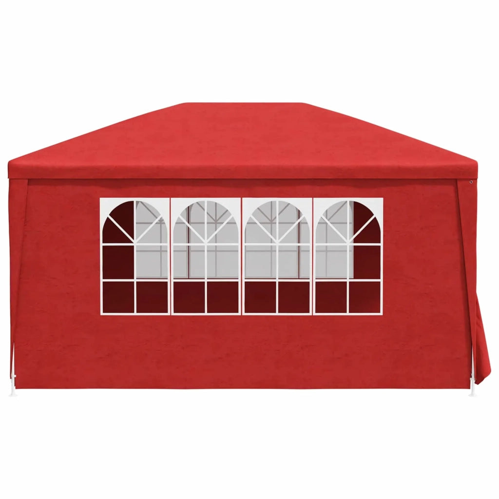 Tenda Party 400 x 300 x 255 cm Rosso PE e Acciaio 42032347