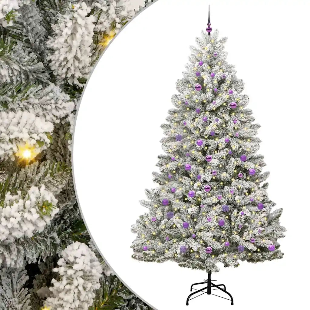 Albero di Natale artificiale con 300 LED Verde e Bianco 240 cm 3395772