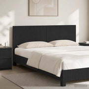 Testiera da Muro ARNHEM Nero Legno ingegnerizzato 896736