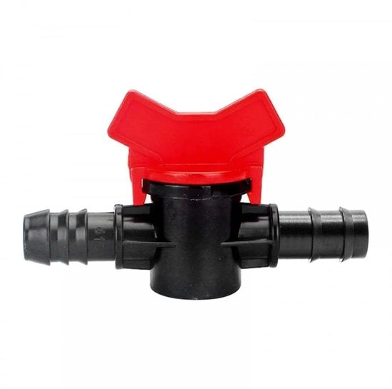 Regolatore di flusso d'acqua in plastica - Valvola di chiusura per irrigazione - Regolatore di flusso d'acqua - Adatto per tubi da 12 mm/16 mm - Idoneo per acquari - Set di irrigazione automatico - Valvola di chiusura dell'acqua
