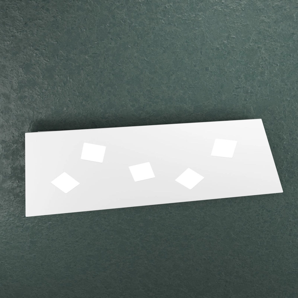 NOTE APPLIQUE-PLAFONIERA 5 LUCI BIANCO 1140-5-BI