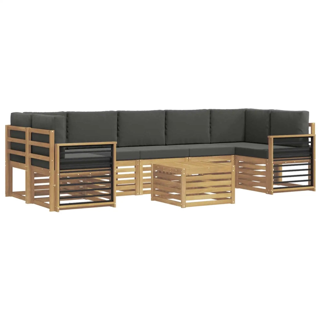 Set divani Legno di Acacia Massello 3391567